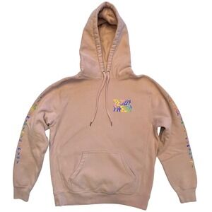 Teddy‎ Fresh Streetwear Pink Rainbow YouTube Merch Hoodie Sweatshirt Size M
